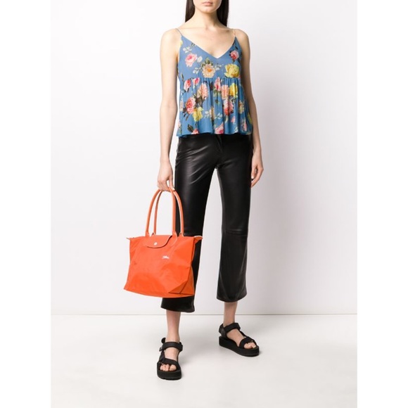 longchamp le pliage club orange